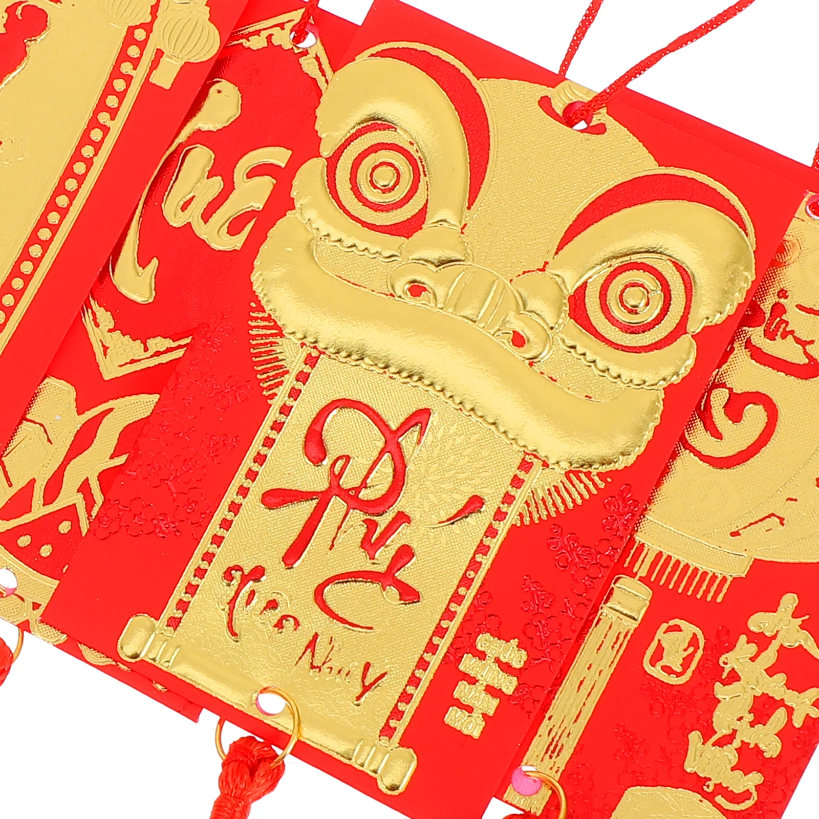 Pendentif pompon suspendu pour nouvel an vietnamien, 6 pièces, ornements pour pot de fleurs, bonsaï, décoration pour nouvel an