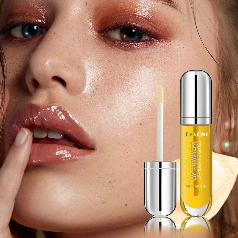 Miele Lip Volumising Enhancer Plumper Oil riduce le linee sottili rimuovi la pelle scura idratazione profonda smalto per labbra siero delicato per la cura delle labbra