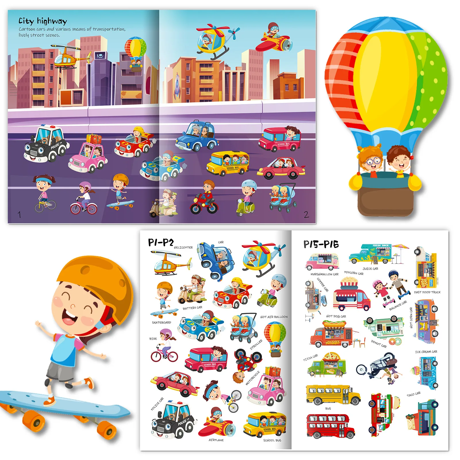 Insects Theme Sticker Book Children Enlightenment Literacy Quiet Book Cross-border Concentration Training Educational Toys Book