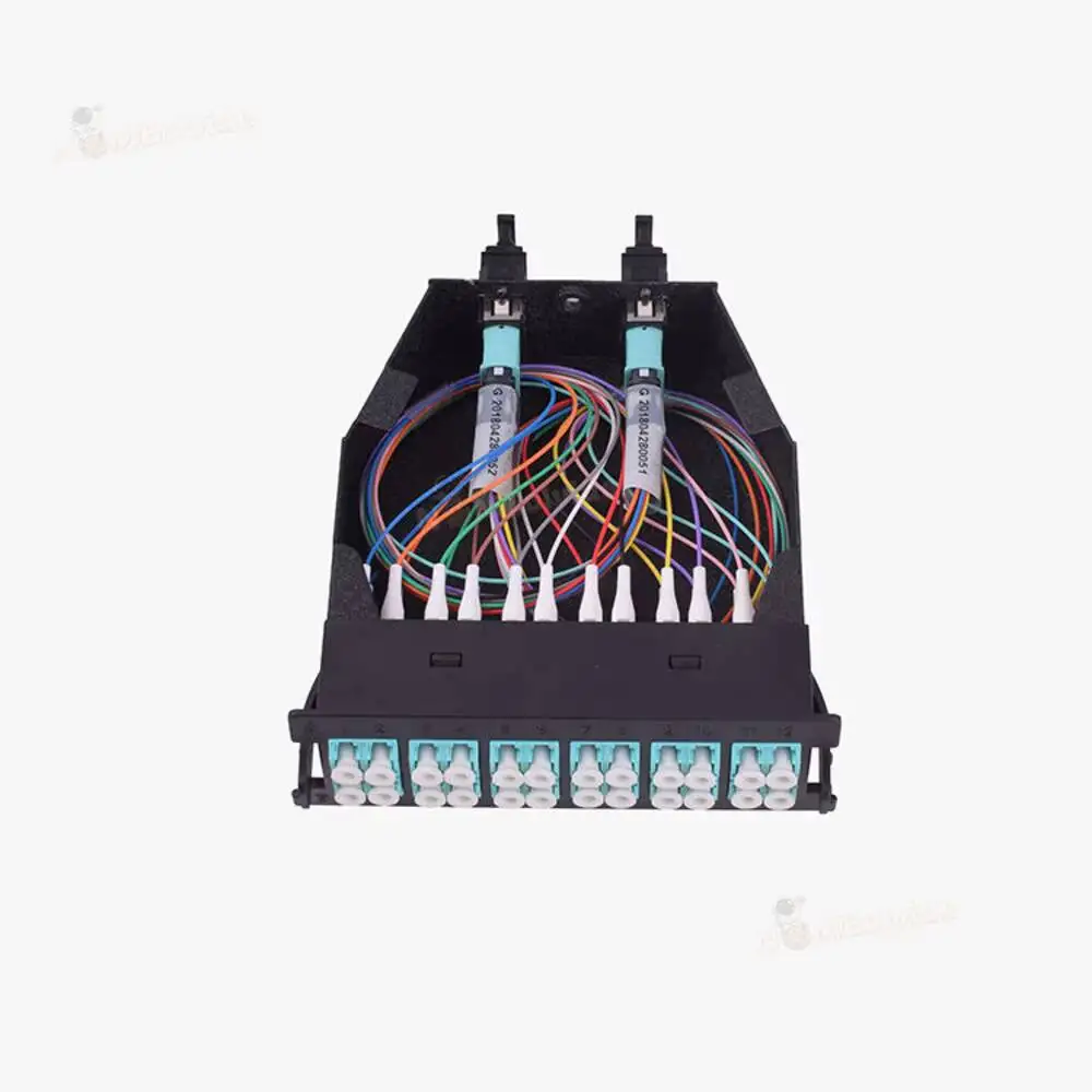 2x12 Fibers MPO-Male SM OM3 OM4 Conversion Cassette Module A, AF, B, LGX Box Low loss