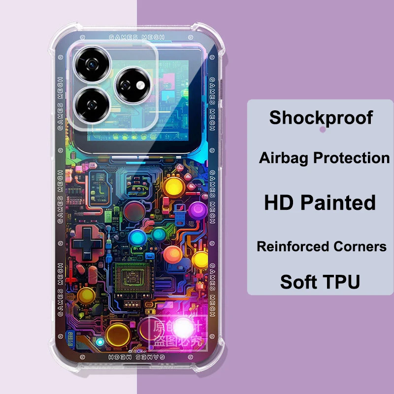 For ZTE Axon 60 5G Air Cushion Shockproof Case For Axon 60 Airbag Silicone Soft TPU Cover For ZTE Axon 40 Pro 30 Ultra Case
