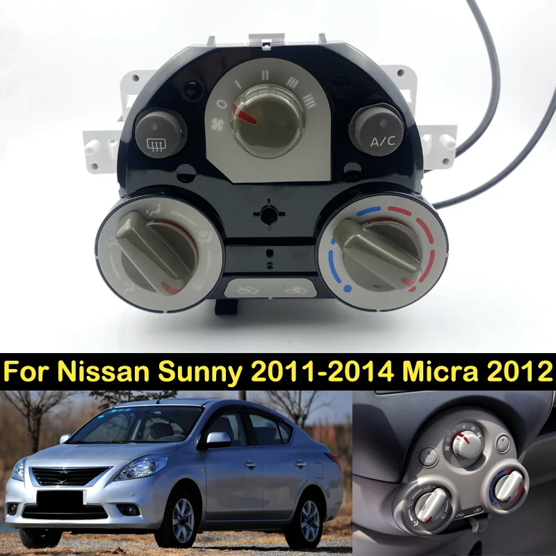 DECHO-Panneau de commande de climatisation, pour Nissan Sunny 2011 2012 2013 2014 Micra 2012, panneau Prada, A/C, chauffage, climatisation