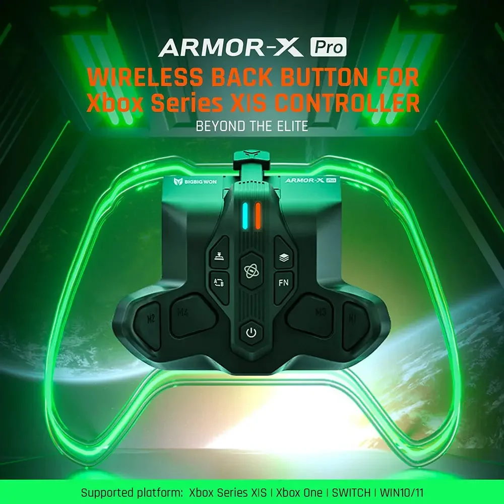 BIGBIG WON ARMOR-X Pro adaptor dayung belakang, untuk pengontrol Xbox seri X/S tombol belakang kunci ekstensi lampiran untuk sakelar NS