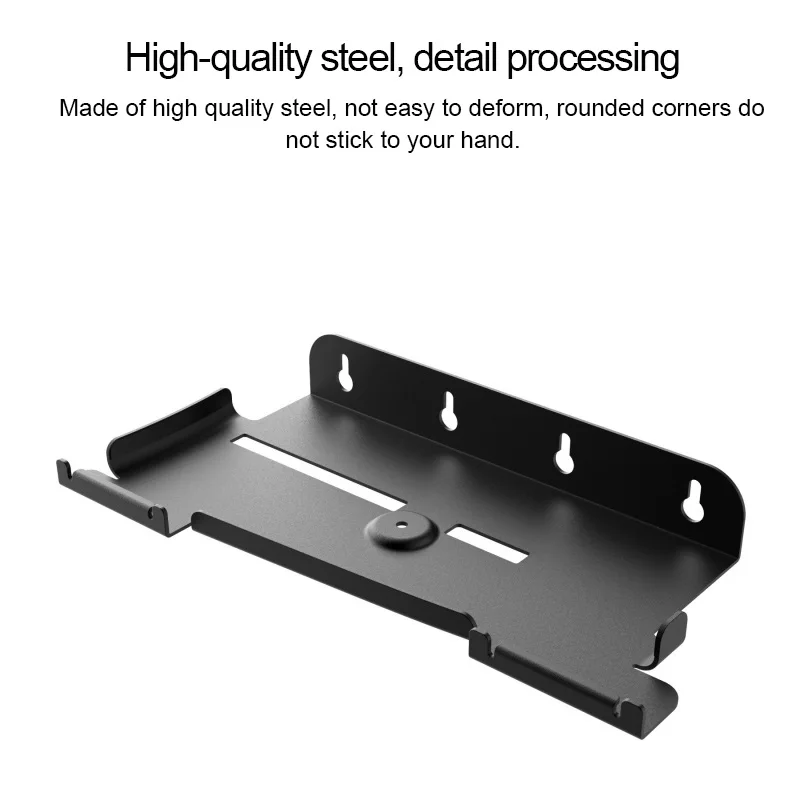 Wall Mounted Console Stand For PS5 Slim Series Holder, with 2 Controller Hooks , and 1 Punch Alignment Sticker Easy Installation