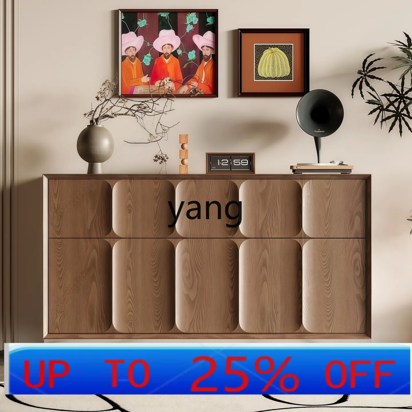 

Lmm minimalist paint side cabinet entry solid wood porch wall locker