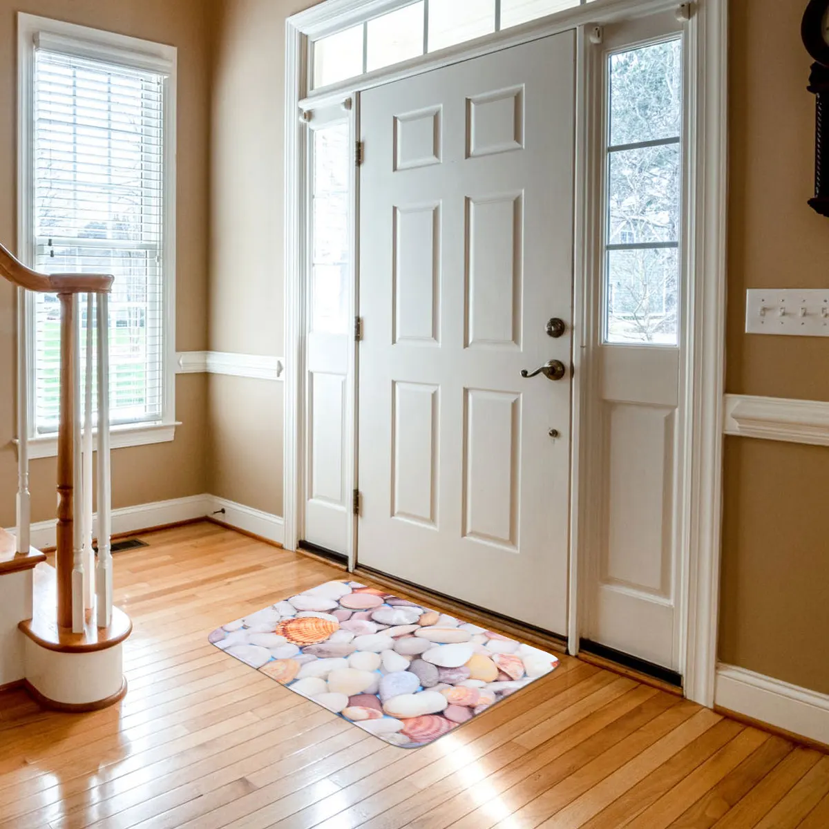 

Non-Slip Floor Thick Doormat For Bathroom Kitchen Living Room Bedroom Skid-Proof Wear-Resistant Easy Clean Machine Washable