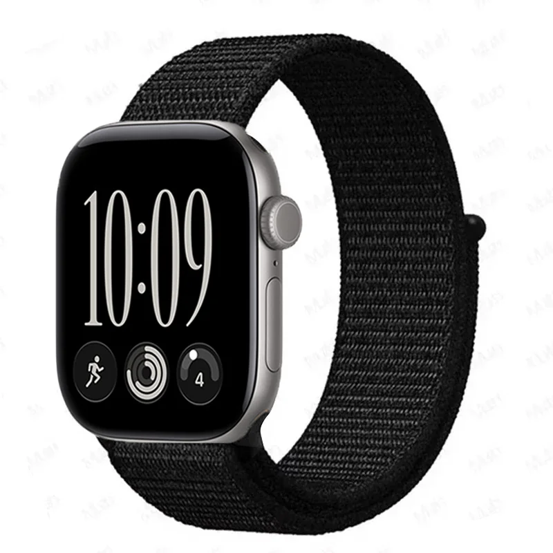 2026 Nylon Loop for Apple Watch Band 49mm 46mm 40mm 44mm 41mm 45mm 42mm Bracelet IWatch 12/11/10/9/8/7/6/5/4/SE/Ultra 4/3 Strap
