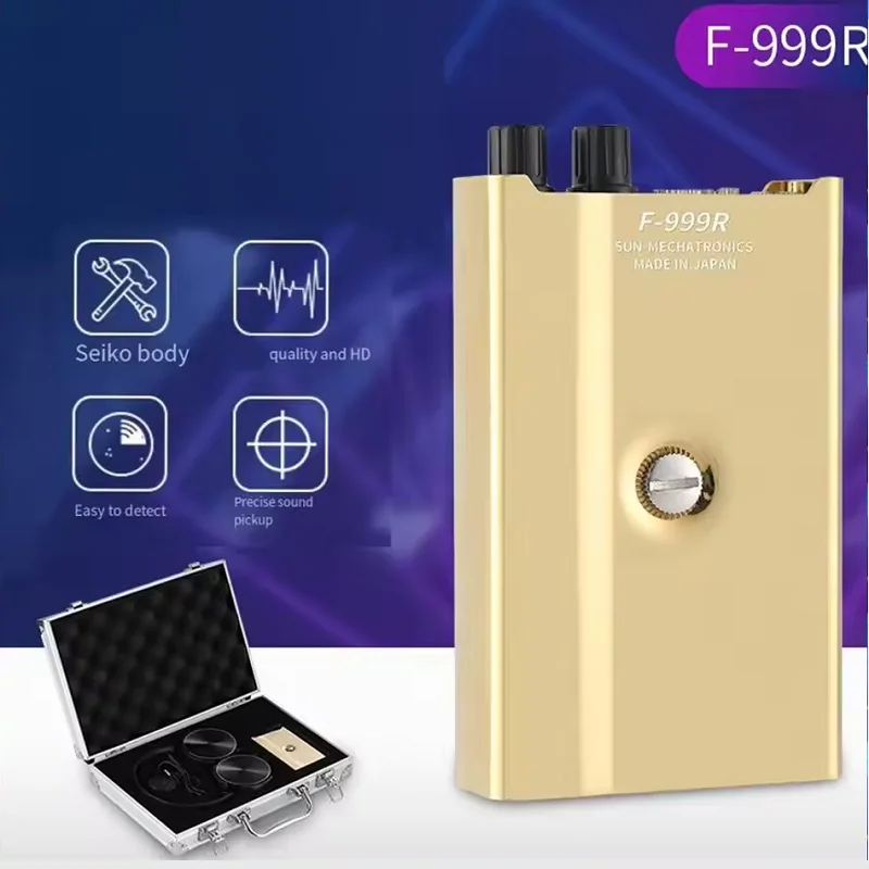 엔지니어용 누수 및 오일 누출 감지 DIY F999R 벽 마이크 음성 감지기 고강도 오디오 청취기