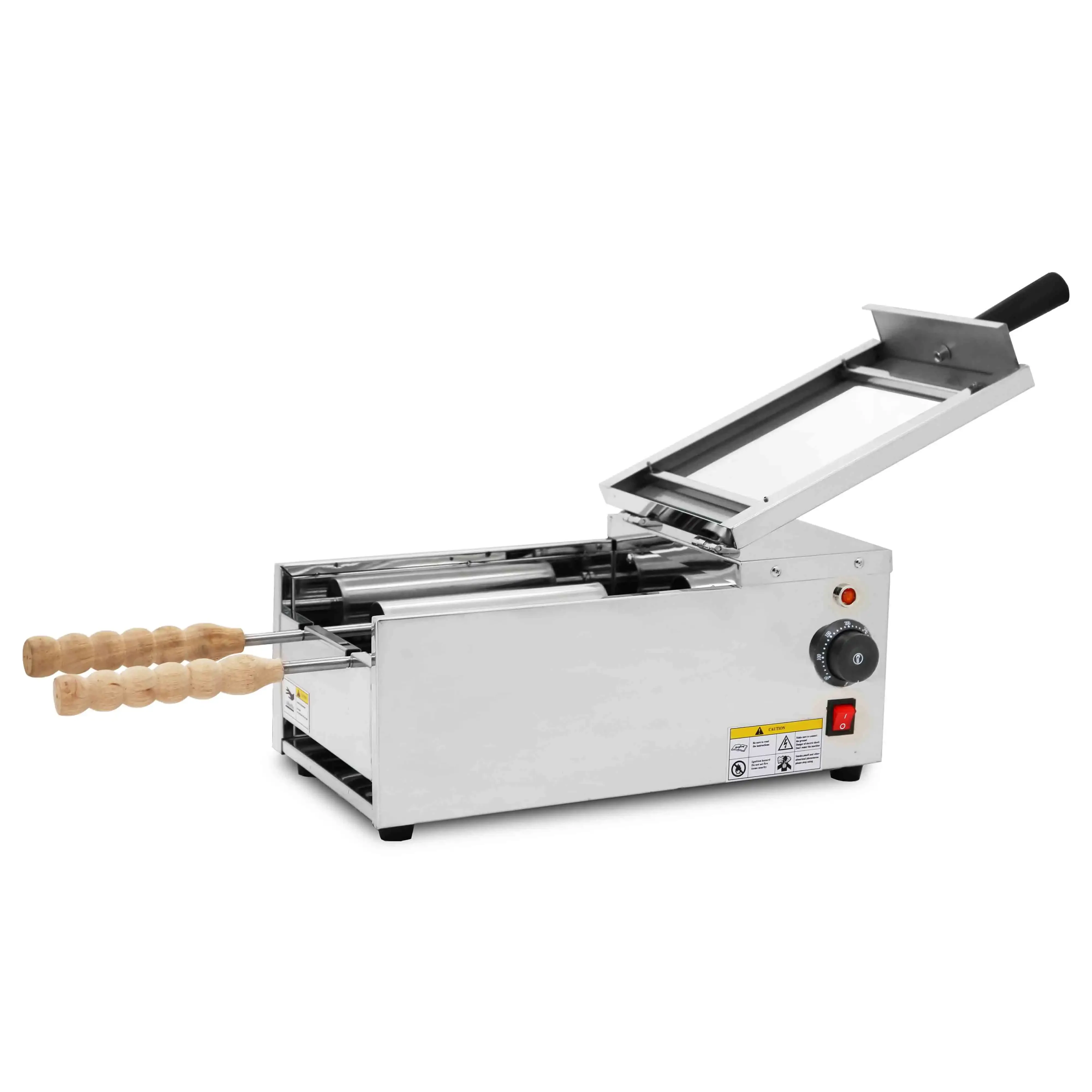 Commerciële Hongaarse Stijl Kurtos Kalacs Schoorsteen Cake Grill Oven Roterende Bakmachine voor Authentiek Straatvoedsel