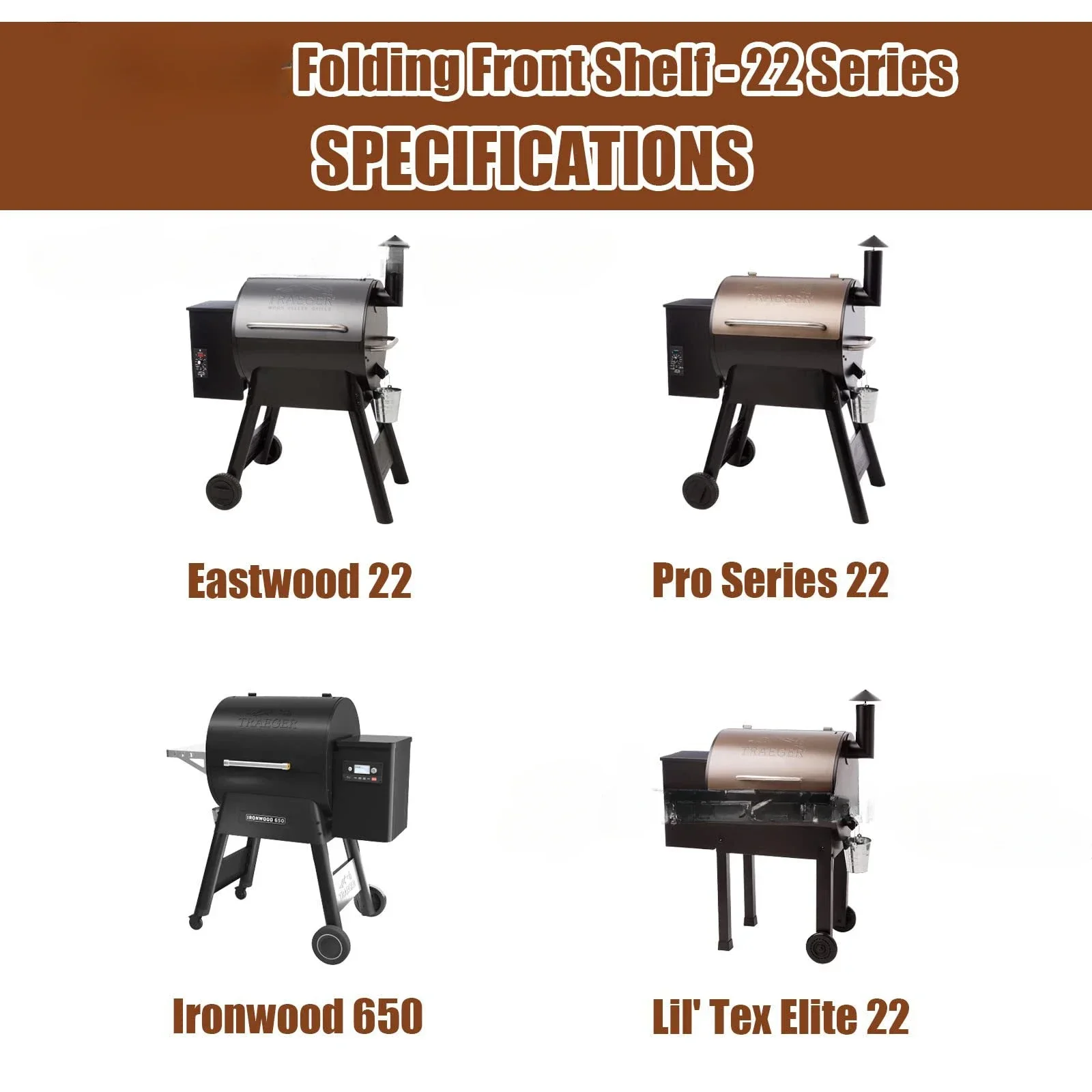 Pro továrna bezprostřední TR22 plošiny pro traeger pro 22 pro 575 a ironwood 650 série