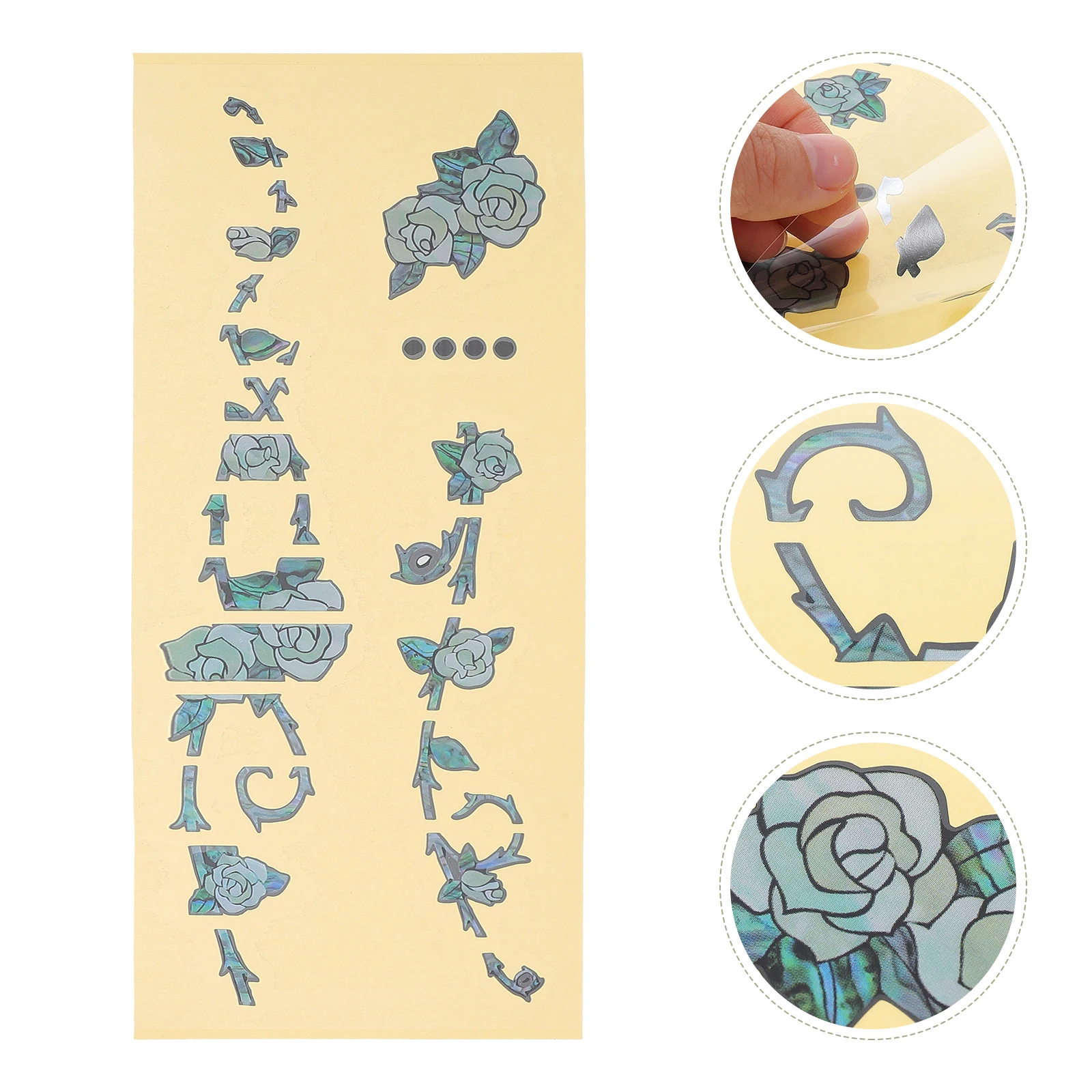 

Guitar Sticker Electric Inlay Stickers Finger Guards Tool Fretboard Decals Decoration Note Map Acoustic