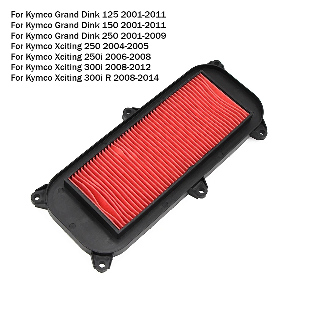 For Kymco Grand Dink 125 150 2001-2011 250 2001-2009 Xciting 250 2004-2005 250i 2006-2008 300i 2008-2012 Motorcycle Air Filter