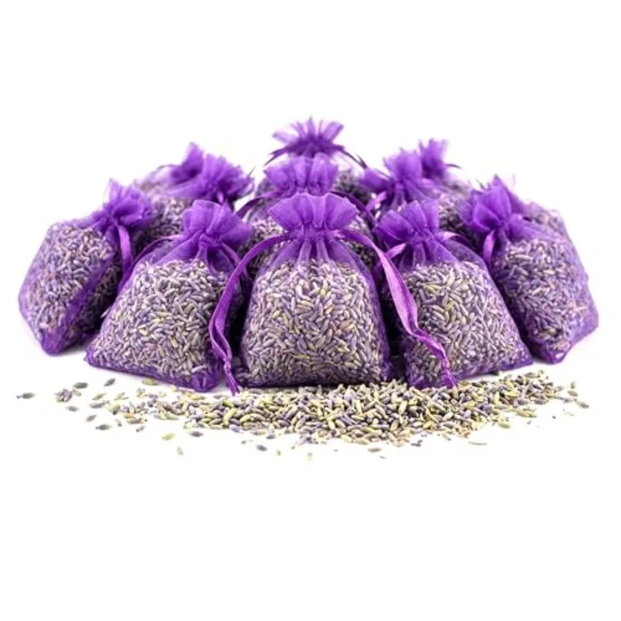 

- Premium Lavender Sachets from Provence France 12 Natural Dried Lavender Bags Luxury Linen and Closet Freshener Long Lasting L