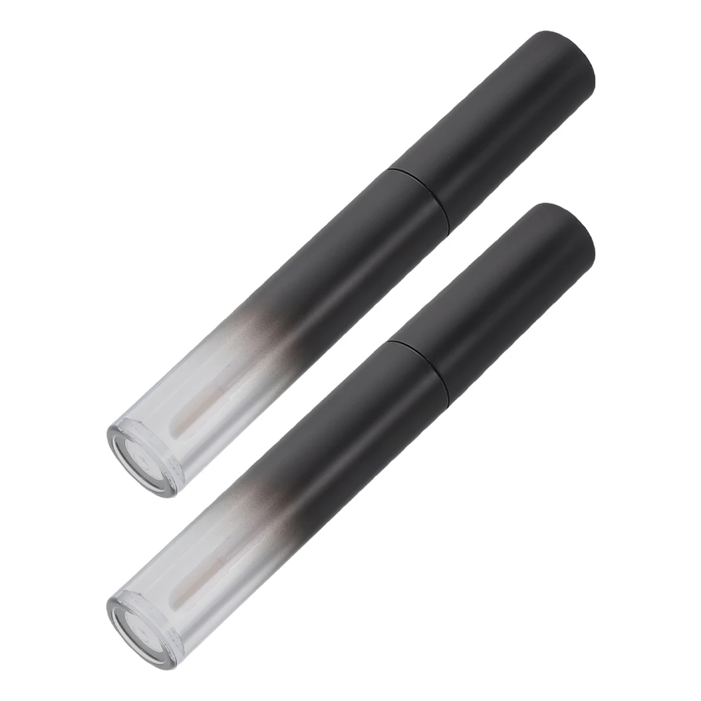 

2pcs Empty Round Mini Containers Transparent Plastic Tube Diy Kit Refill Cute Mini Tubes Empty Bottle Bamboo Lip Gloss Tubes Lip