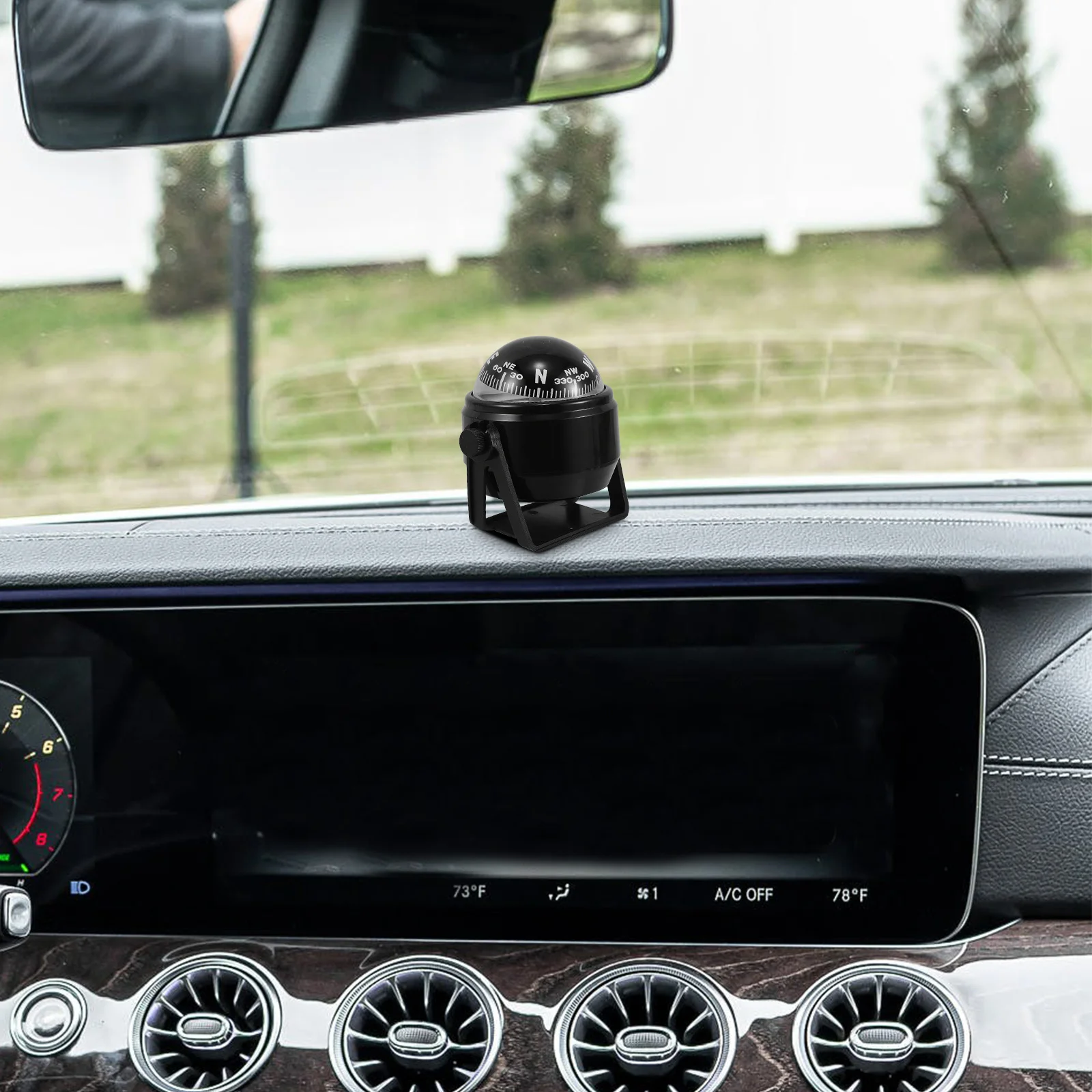 

Car Compass Boat Compass Truck Multi-Functional Ball Outdoor Marine Use Accurate Direction Indication Versatile