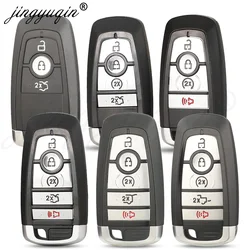 jingyuqin Car Key Case For Ford Mondeo Edge Escape Ranger Fusion Mustang Raptor Explorer F150 F250 F-350 4/5BTN Remote Fob Shell