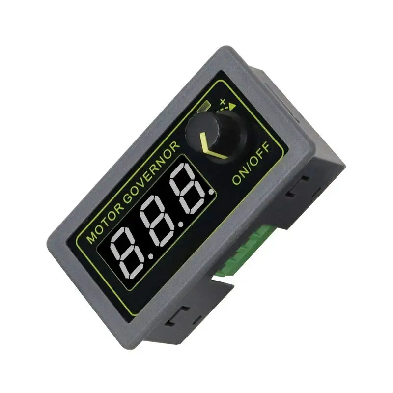 5V12V24V จอแสดงผลดิจิตอล PWM สวิตช์โมดูลควบคุมเครื่องเข้ารหัส5A อุปกรณ์ควบคุมความเร็วรอบจอ DC