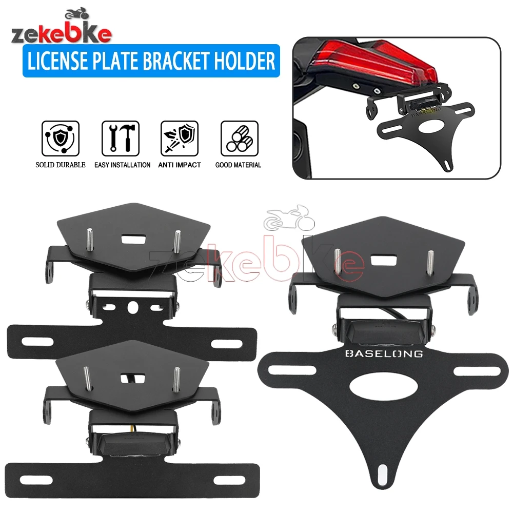 

M1000R M1000RR Motorbike License Plate Holder Frame with LED Light For BMW S1000R S1000RR S1000R / Sport / M Sport 2019-2026