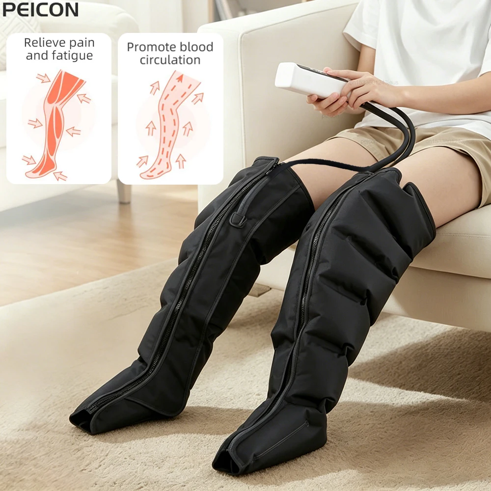 

Air Pressure Leg Massager Electric Air Compression Leg Massager for Pain Relief Air Wave Calf Massager with Remote Control 220V