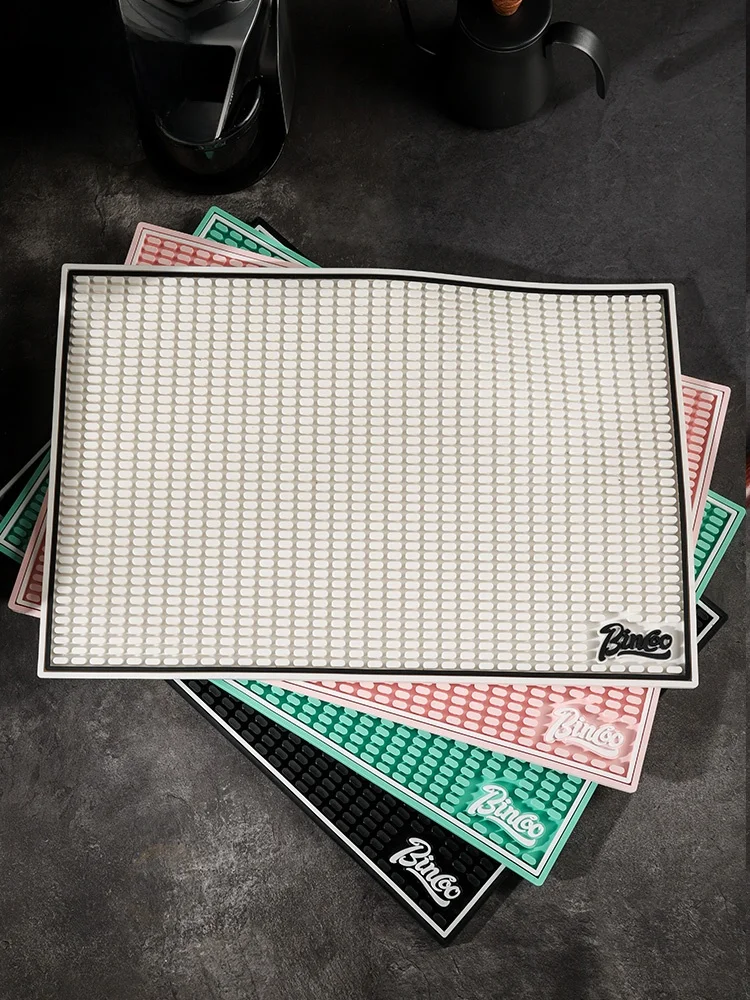 

Коврик для кофе-бара Bincoo, дренажный коврик, нескользящий настольный органайзер, ручной коврик для Poer Pad, коврик для хранения кофейной посуды