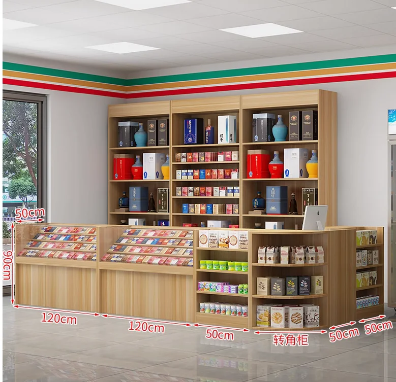 

Cigarette counter, cash register integrated cabinet