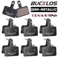 BUCKLOS Semi-Metal Mountain Bike Disc Brake Pads Semimetallic Hydraulic Disc Brake Pad Bicycle Brake Pads for SHIMANO B01S B05S