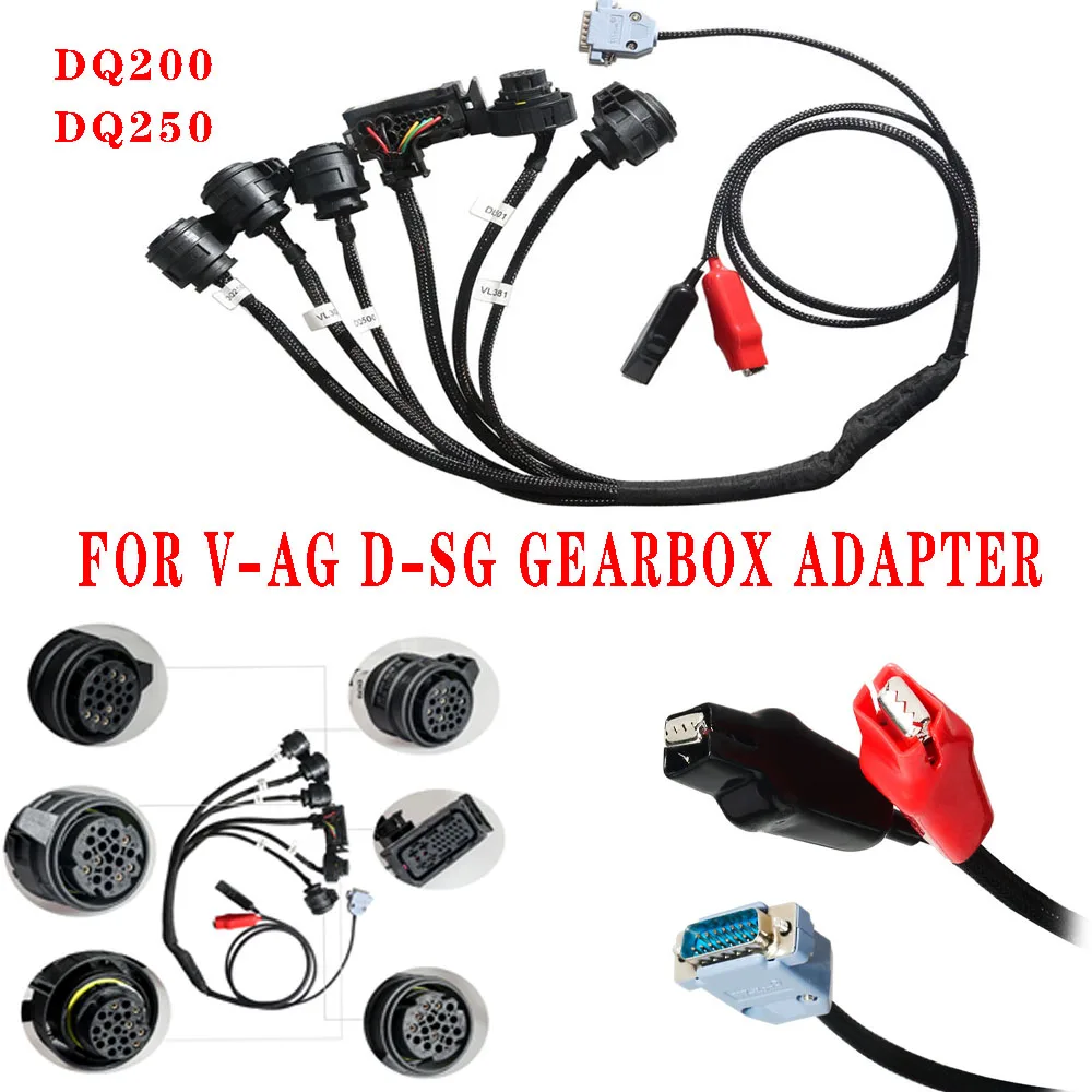 Car Diagnostic Line FOR VAG D-SG Gearbox Adapter R and W for D-SG Gearbox DQ200 and DQ250 Can Replace DB15 Wiring