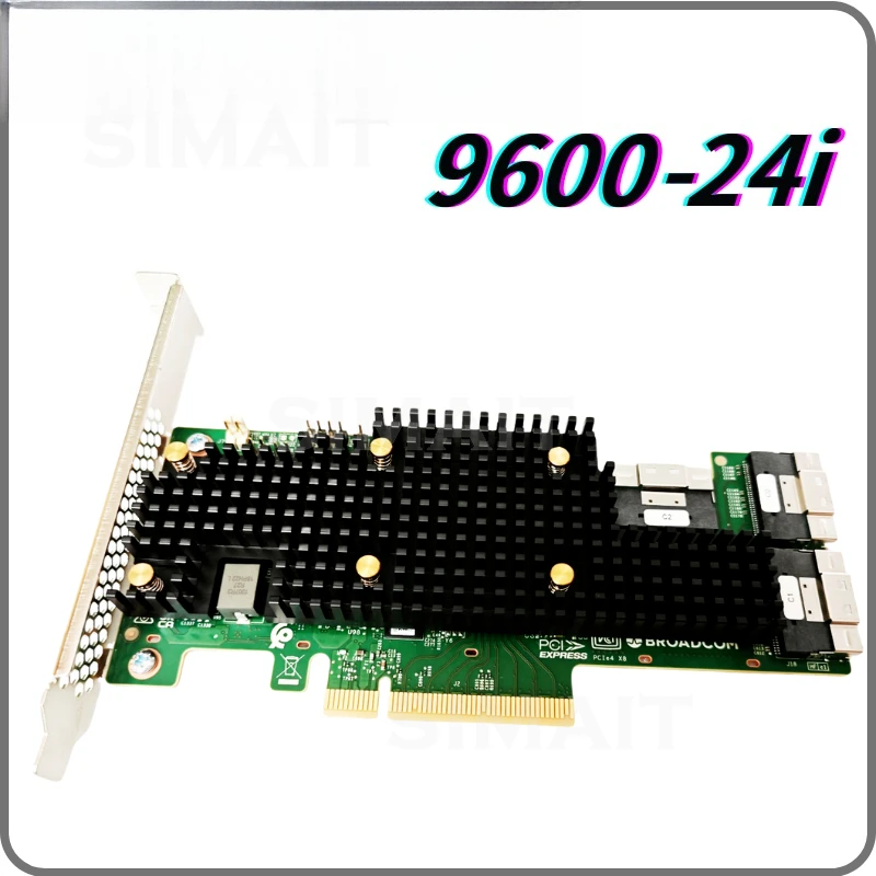 

Broadcom boxed LSI 9600-24i SAS4024 HBA card, supports SATA/SAS/NVME