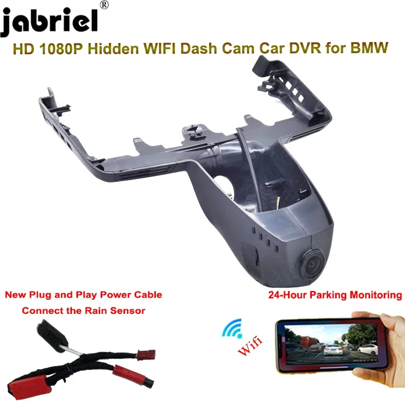 Jabriel For BMW X3 G01 X5 G05 X7 G07 2018 2019 2020 2021 2022 For BMW G21 G20 HD 1080P Wifi 24H Dash Cam Plug and Play Car DVR