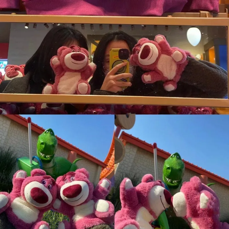 Disney Stitch Lotso Cartoon śliczne pluszowe pacynki kreatywne Kawaii Anime pudełko na artykuły biurowe obsadka do pióra torba do przechowywania na