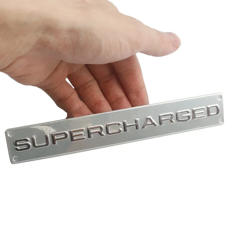 Autobiography SUPERCHARGED Logo Car Emblem Sticker for Land Rover Discovery L319 Velar Range Rover Evoque view 4