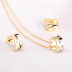 R&X Fashion Jewelry Dubai Ensemble Bijoux Women Anniversary Romantic Necklace/earrings Classic Jewelry Sets Trendy Dieraden Sets