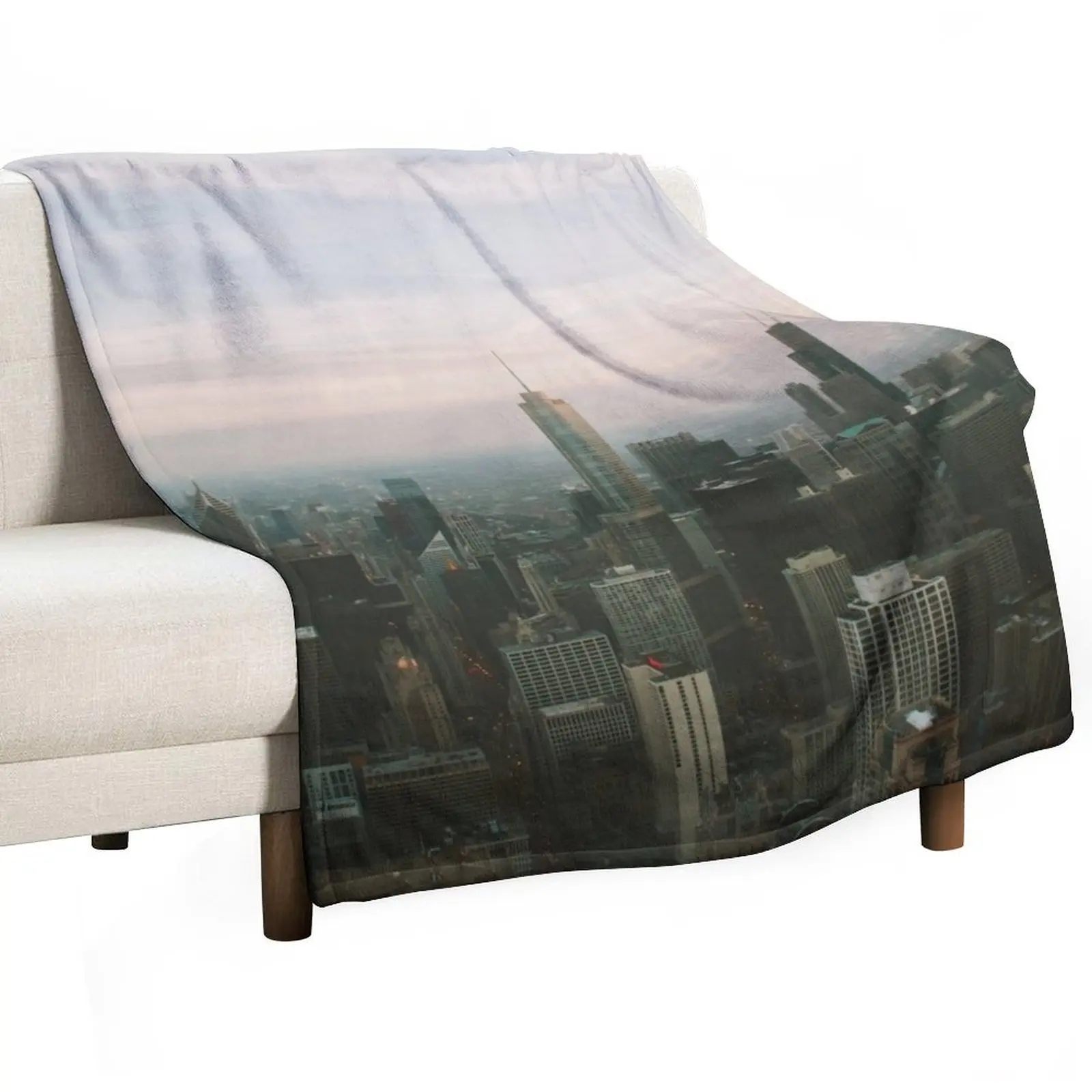 URBAN EXODUS 360 CHICAGO UNITED STATES MODERN PRINTING 1Pc #27222276 Throw Blanket Nap for babies blankets ands Blankets