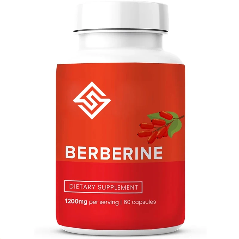 Berberina 1200mg -60 cápsulas - Ácido espartico puro - Cápsulas de ácido espartico vegano e natural