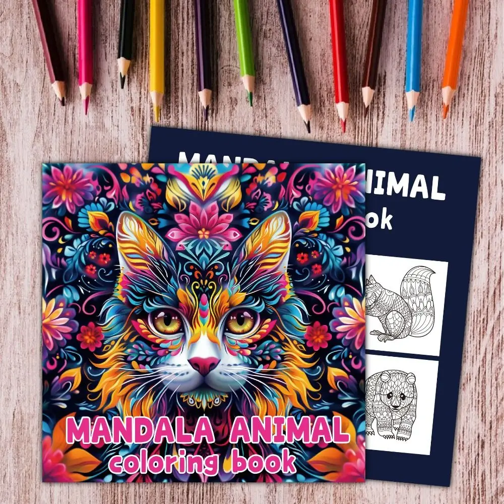 Creative Intricate Designs Adult Coloring Book Floral Mandala Animal Designs Graffiti Painting Book Doodles Book Stress Relief