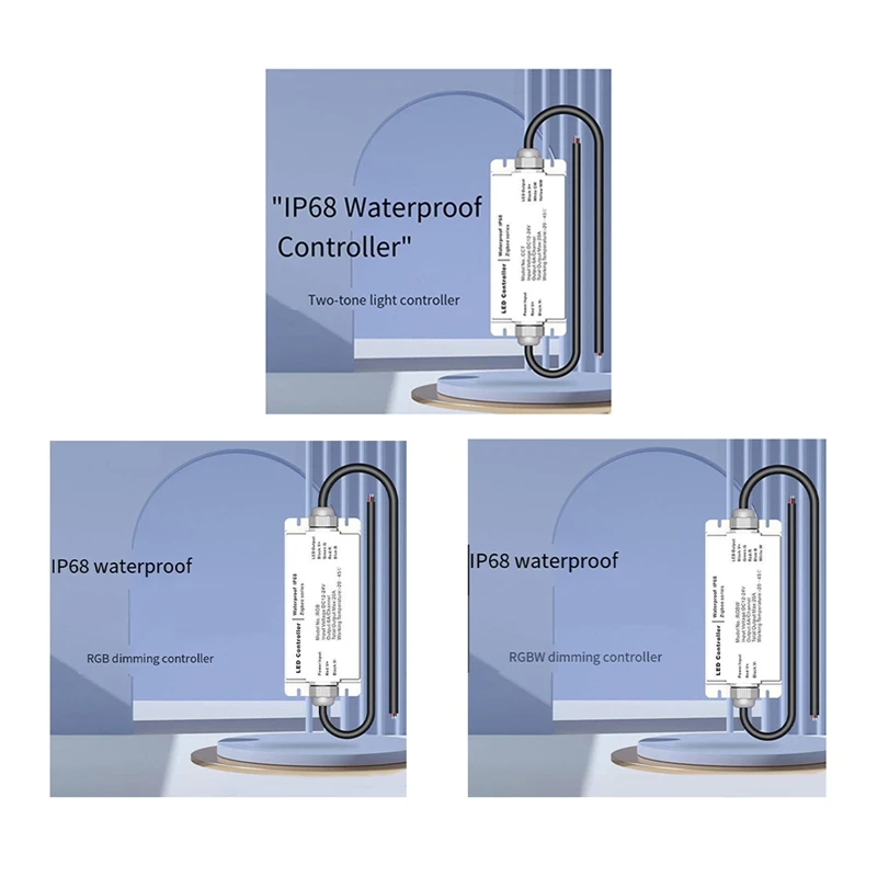 

Светодиодная лента Tuya Zigbee DC12V 24V Водонепроницаемый контроллер IP68 Непромокаемый ZIGBEE Tuya Голосовой пульт дистанционного управления RGB