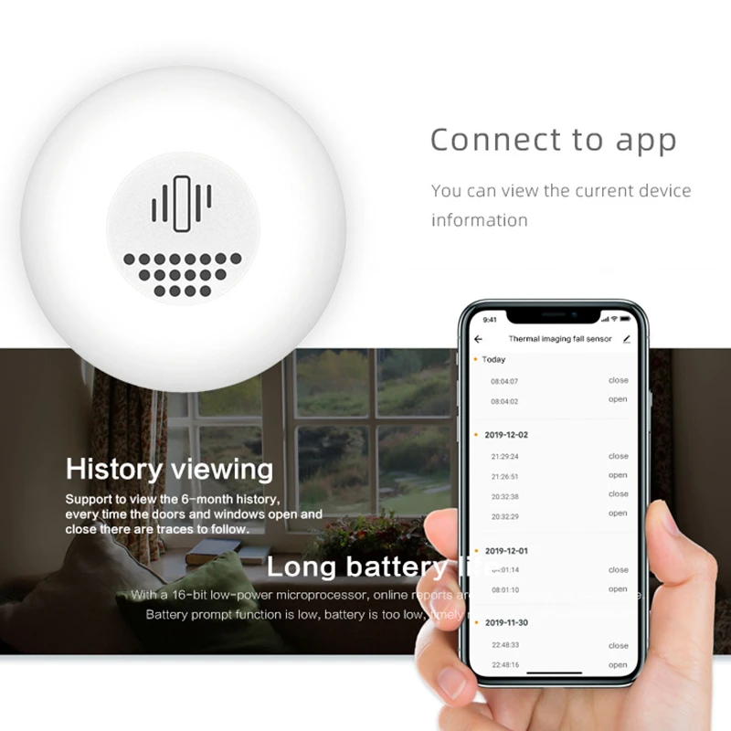 Tuya ZigBee Inteligente Sensor de Vibração, Porta, Janela, Quebrar, Detecção de Roubo, Alarme, Smart Home Security, Sistema de Proteção, Vida Inteligente