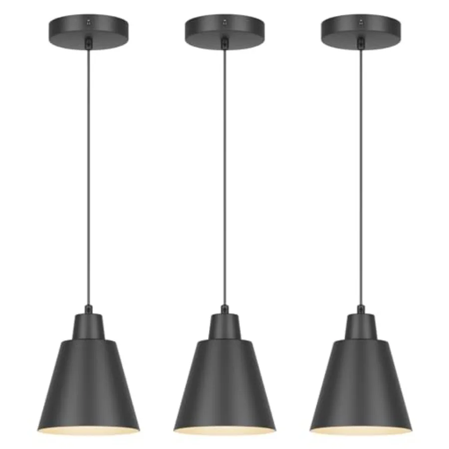 

Industrial Pendant Lights, Pendant Light Fixtures, Vintage Kitchen Island Light with Metal Shade, Farmhouse Pendant Lights for