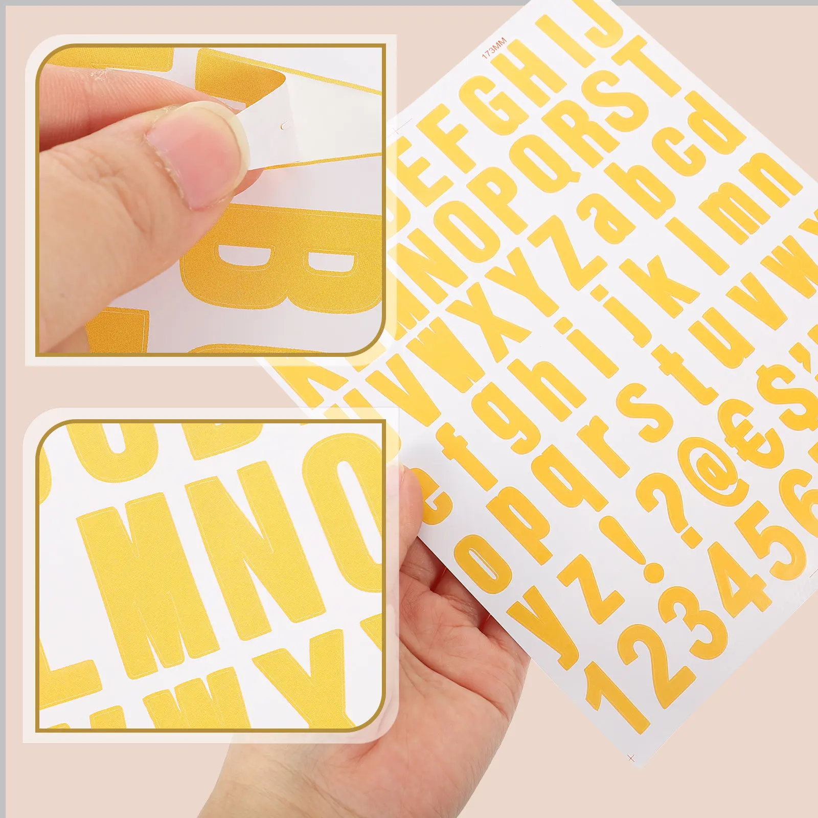 10 Sheets Alphabet Stickers DIY Decal Hand Account Scrapbook PVC Letters Self-Adhesive