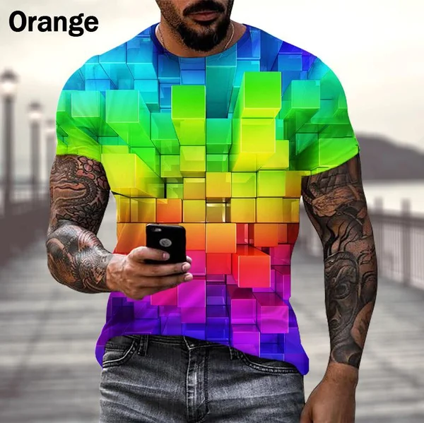 

New Fashion Lovers 3D Printed Personality Cool Short Sleeve Men/women Colorful Vertigo Hypnotic Men/women T-shirt