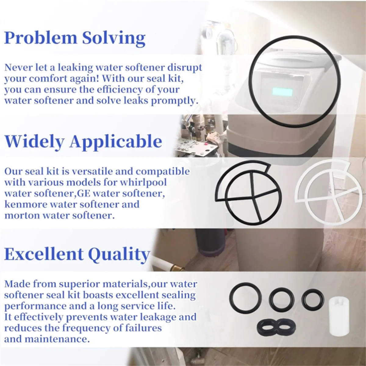FZFZ 7129716 Комплект водяных уплотнений кондиционера для //p./Умягчителей воды заменяет 7092163 7134224 WS35X10005