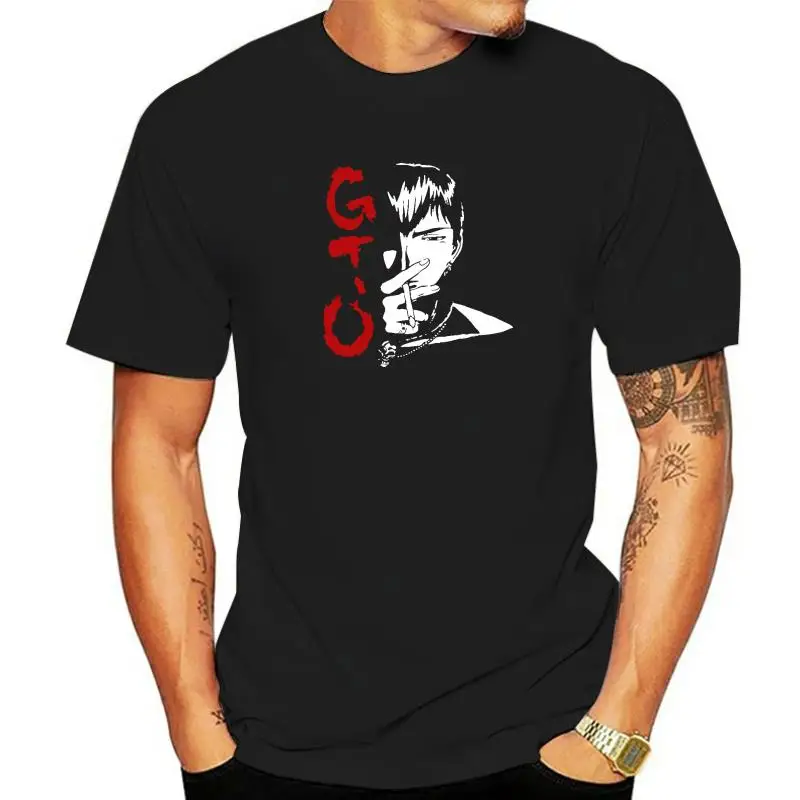 Harajuku Funny Anime Great Teacher Onizuka T Shirt Men Short Sleeve Gto Manga Tshirt O-Neck Cotton Tee Top Japan Eikichi T-Shirt