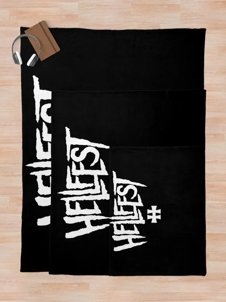 Hellfest 얇은 부드러운 격자 무늬 담요, 클래식 투척 담요, 따뜻한 소파, 겨울