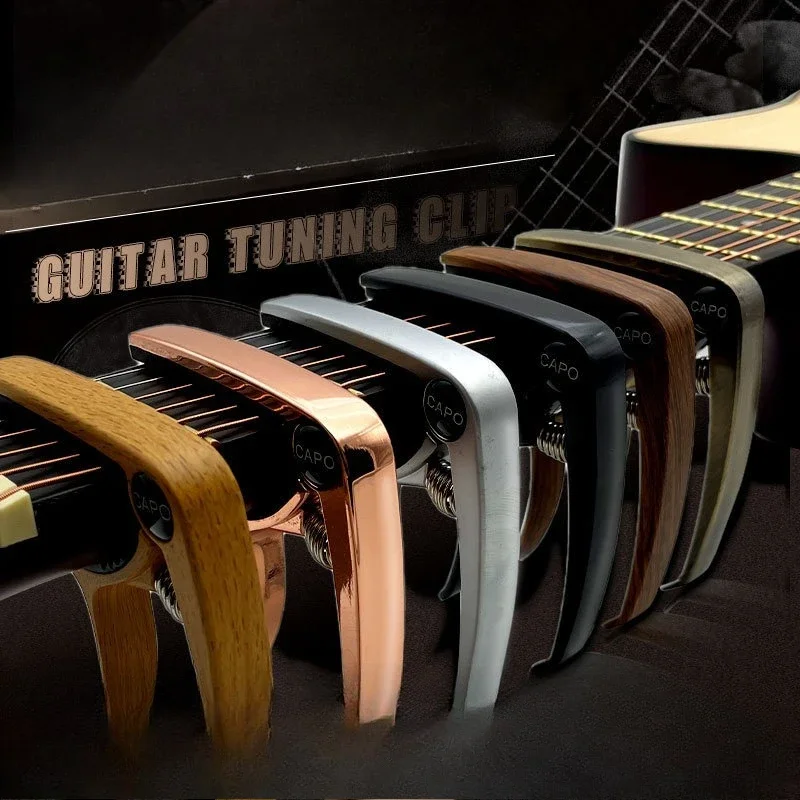 Acoustic Guitar Capo, 2-in-1 Transpose Metal Capo for Classical Guitar & Ukulele Parts & Accessories
