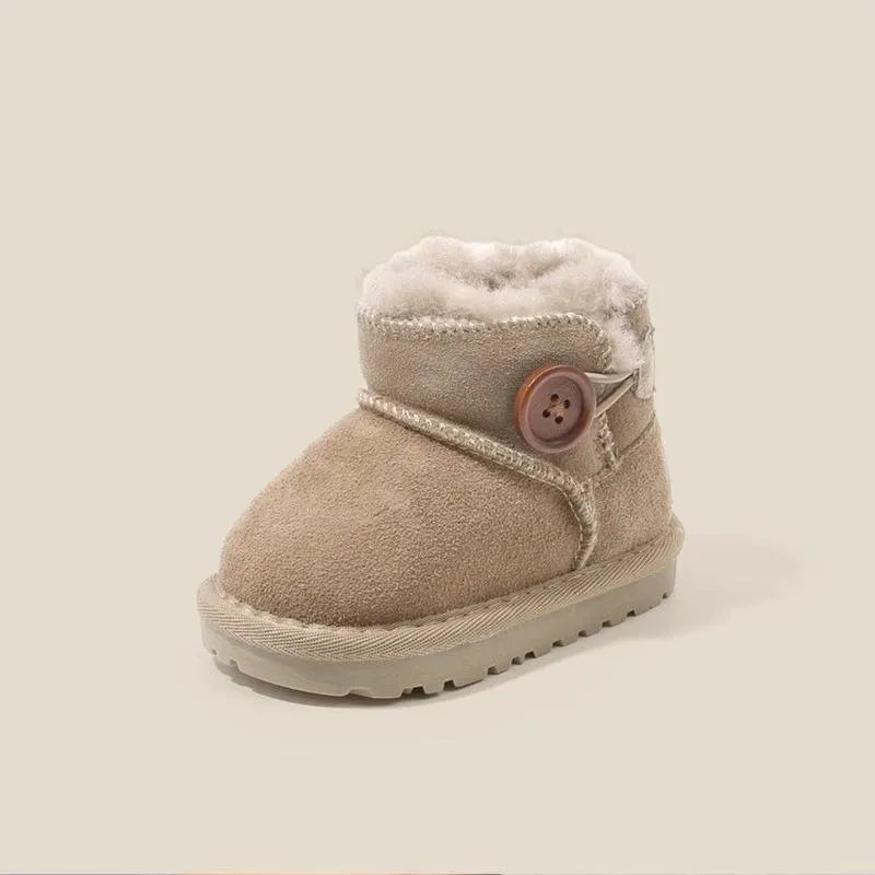 

Winter New Arrival Baby Snow Boots Fleece Lined Thickened Warm Cotton Shoes Unisex Infant Toddler Short Boots for Walking