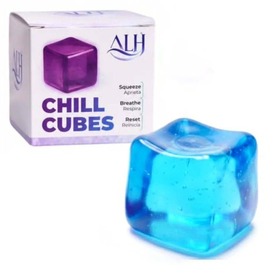 

ALH Chill Cubes Premium Fidget Cube - Stress Cube with Slow Rebound - Silent Sensory Tool for Focus Sensory Tools for Office
