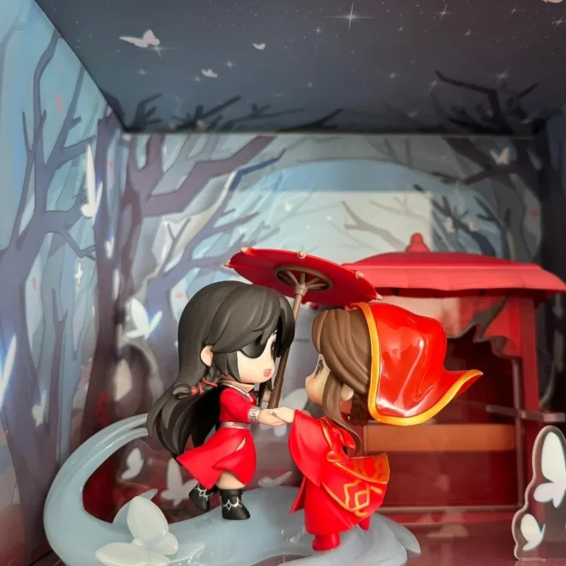 

Xie Lian/Hua cheng Q-Version аниме периферийные устройства ручной работы 9,5 см небесное официальное издание коллекции благословений кулон модель куклы