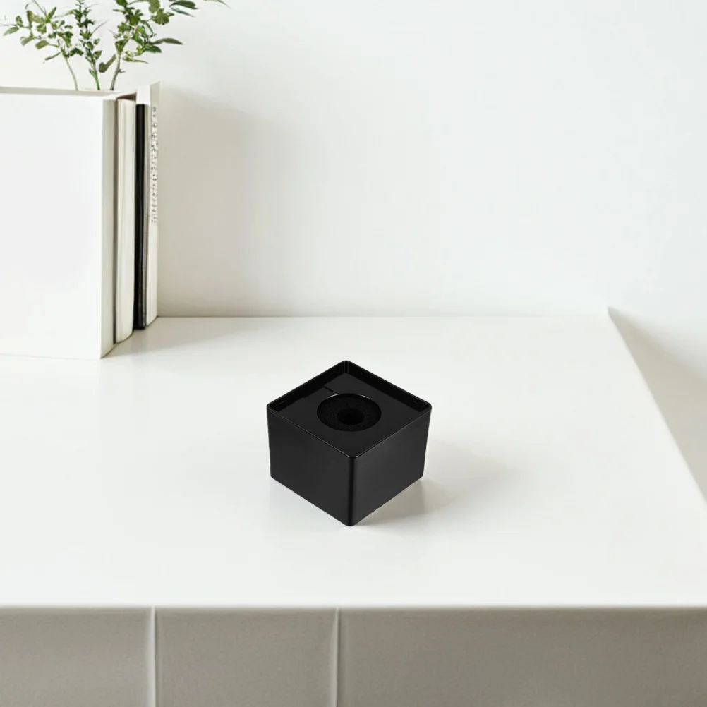 

5pcs Square Mic Logo Flag Station Professional Desktop Microphone Stand For Interviews Live Broadcasts Podcasts, Lightweight