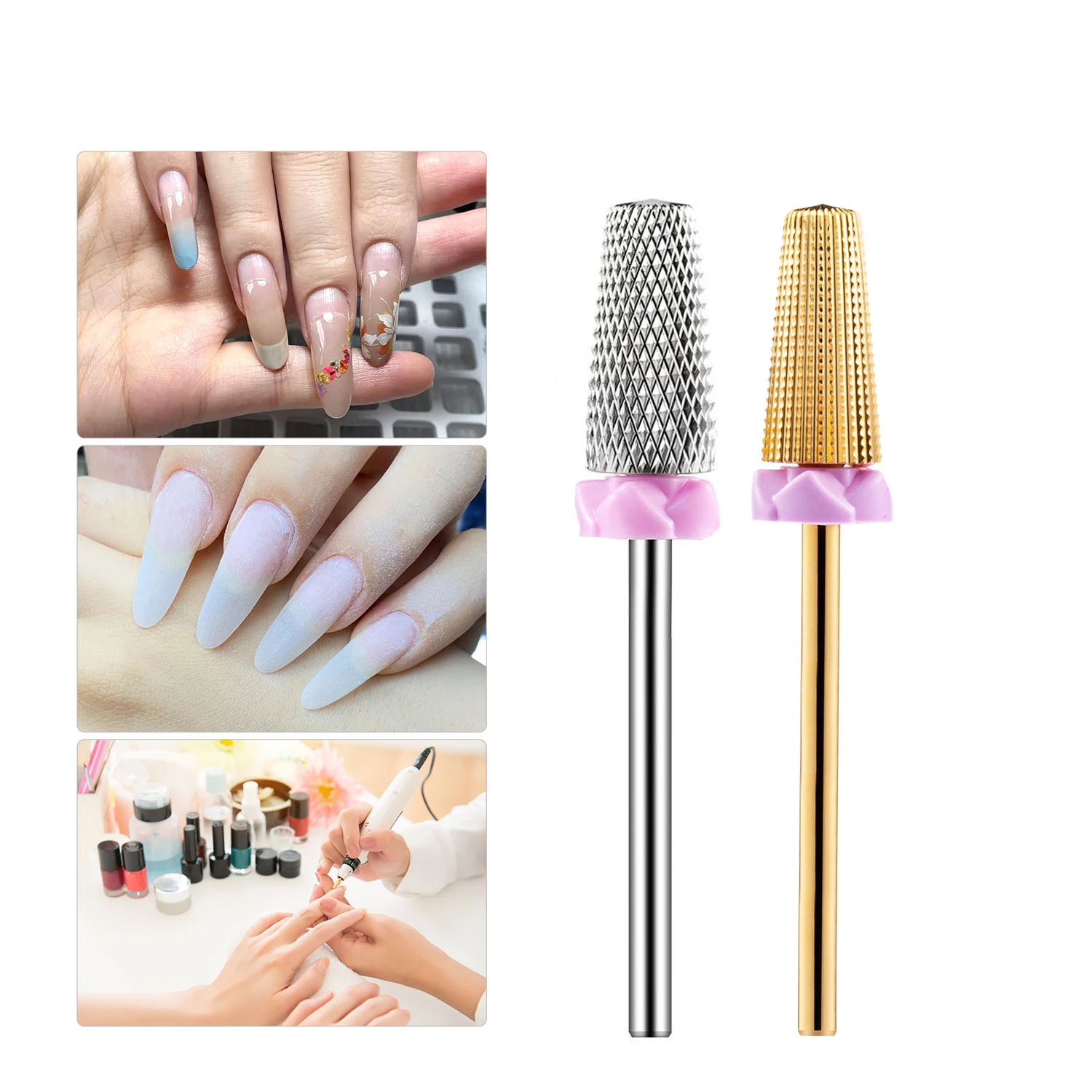 التنغستن كربيد مسمار لقمة ثقب مسمار الفن معدات تدوير المطاحن القاطع ملحق طلاء الأظافر UV جل إزالة مانيكير أداة #1