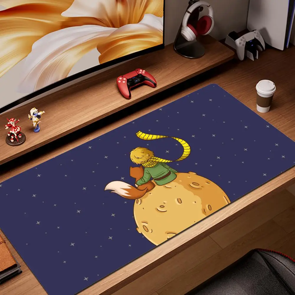 

Mousepad The Little Prince and The Fox Kawaii Gaming Accessiores Non-slip Mouse Pad Large Size Mausepad Deskmat Tappetino Mouse